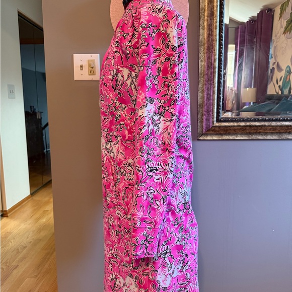 EUC Lilly Pulitzer Cassi Long Sleeve
Cotton Blend Dress UPF50+
Plumeria Pink, XL - Picture 3 of 3